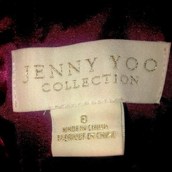Jenny Yoo burgundy gown Size 8 - Picture 2 of 2